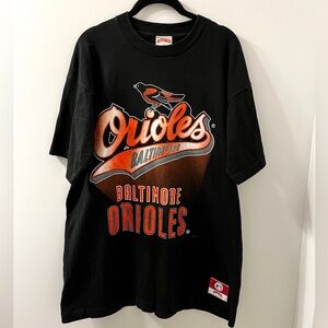 Vintage 1990s Baltimore Orioles Black T-Shirt - Authentic MLB merch